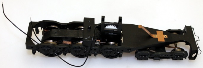 (image for) Chassis w/ Front truck & Gearbox assembly ( HO GG-1 )